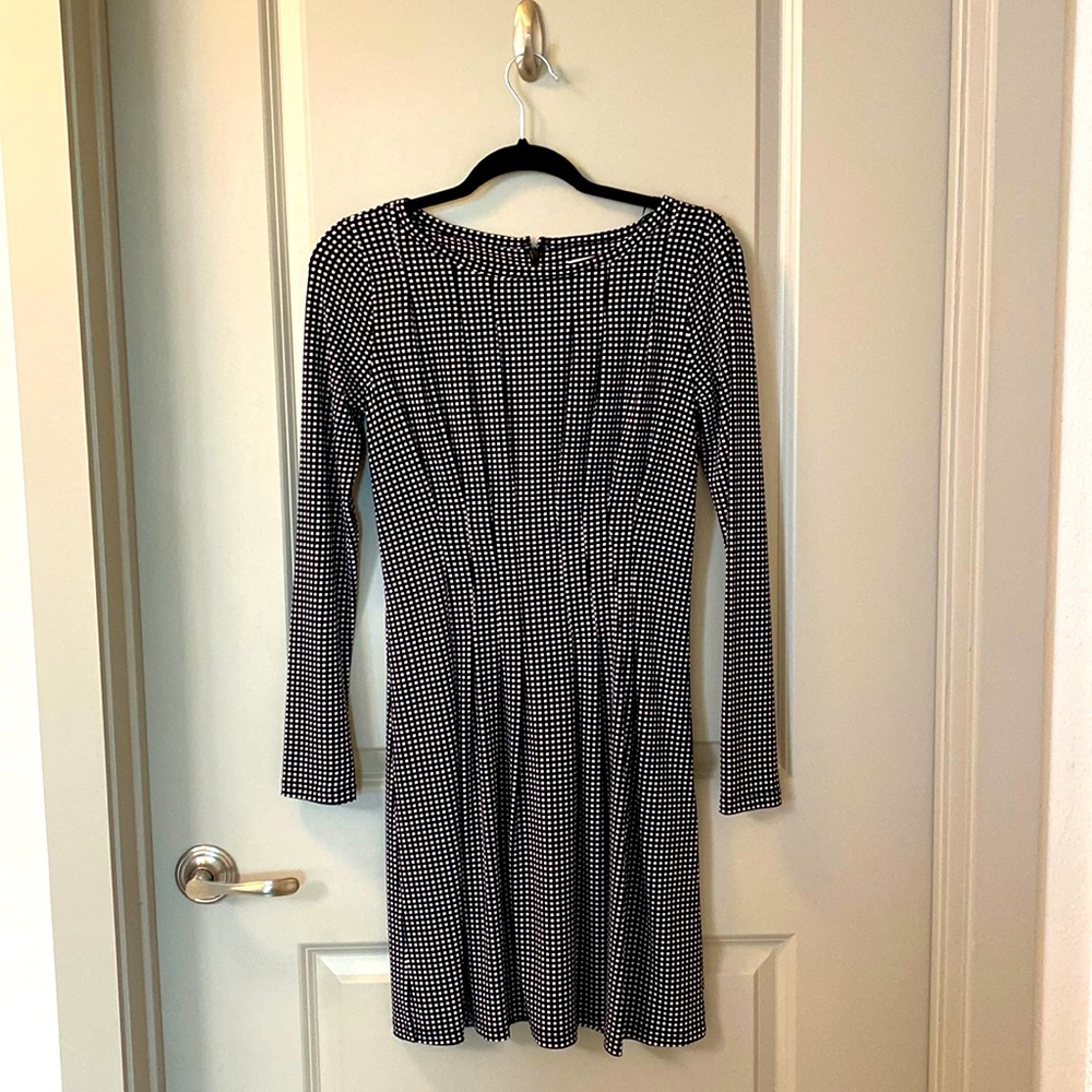 Michael Michael Kors long sleep checkered dress